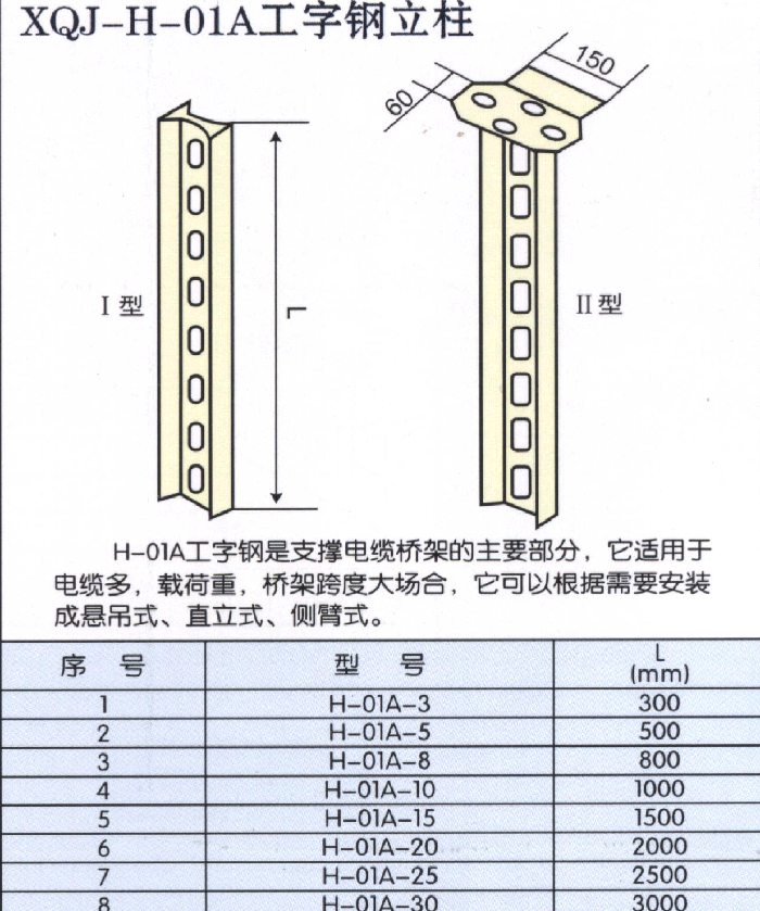 XQJ-H-01A工字鋼立柱.gif